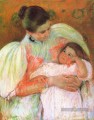 Infirmière et enfant mère des enfants Mary Cassatt